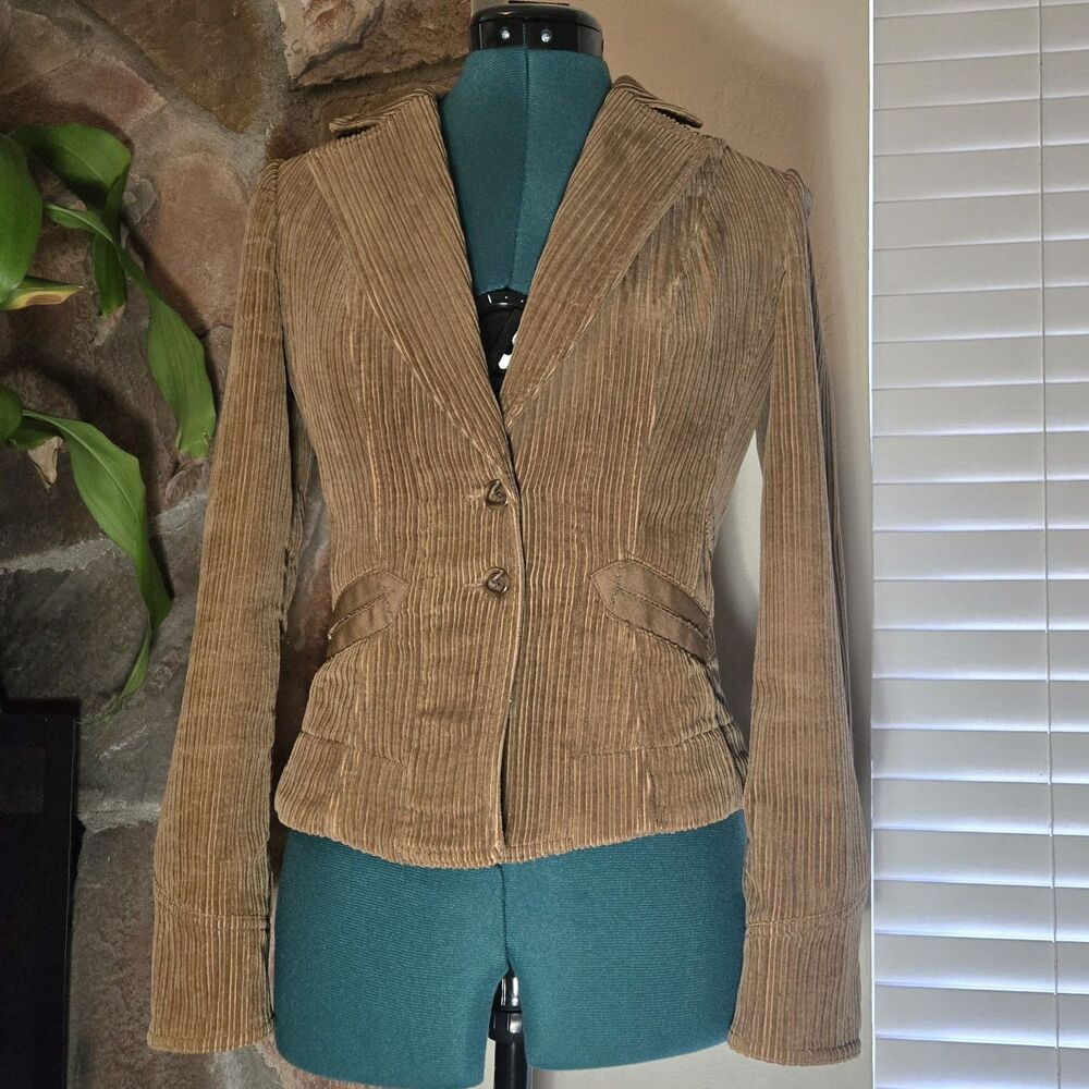 Classic Academia Ribbed Corduroy Fitted Blazer - 100% Cotton - Armand Ventilo